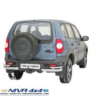2123RS Защита заднего бампера "Уголки двойные", ТСф (0180RS)
